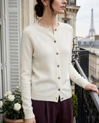 Genevieve Women's Wool Cashmere Cardigan