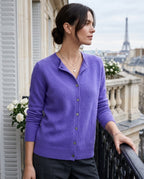 Genevieve Women's Wool Cashmere Cardigan