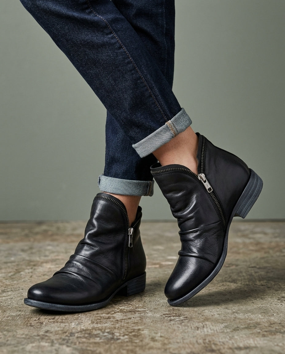 Prescott Women's Slouch Zip Ankle Boots
