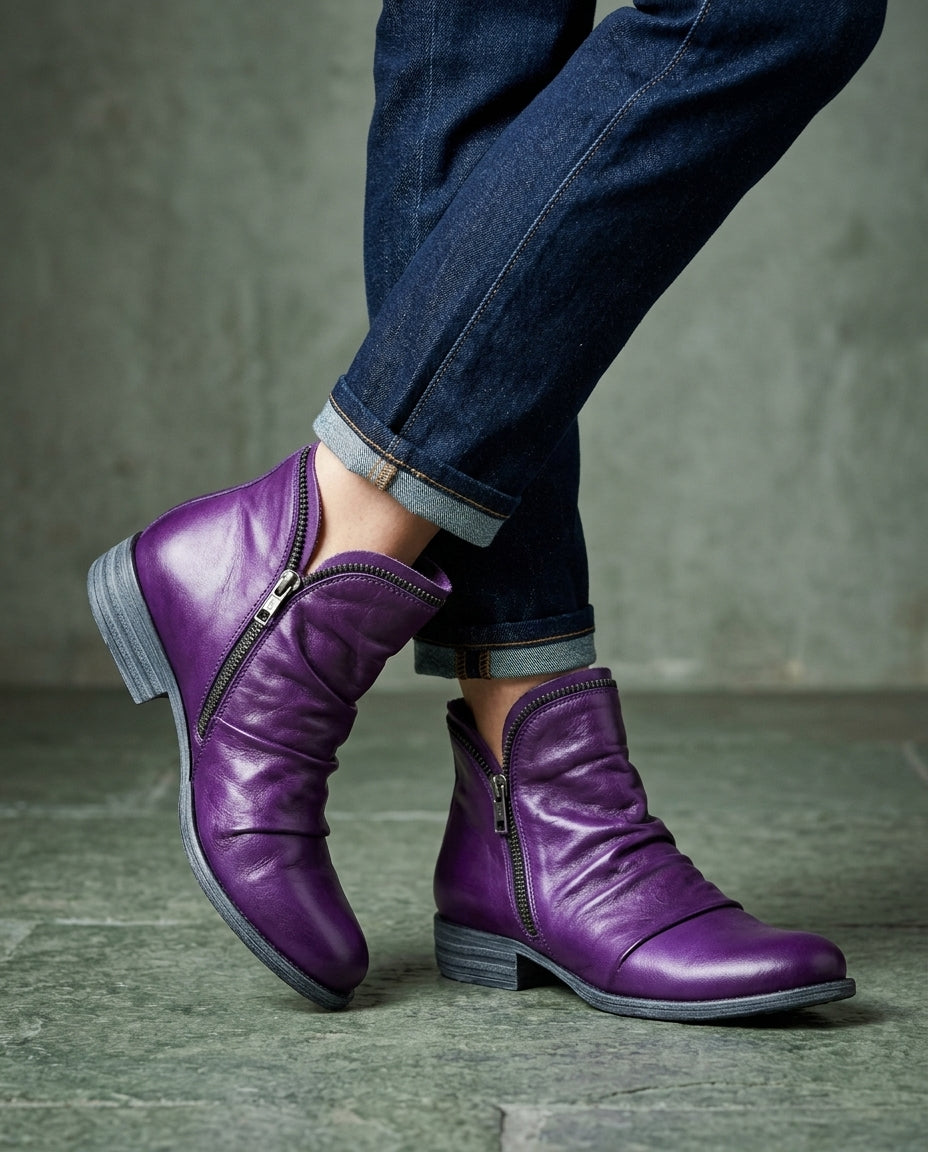 Prescott Women's Slouch Zip Ankle Boots