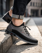 Weston Men's Leather Moc-Toe Sneakers