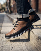 Weston Men's Leather Moc-Toe Sneakers