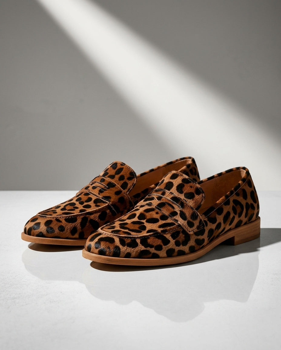 Marlowe Women's Leopard Print Penny Loafers