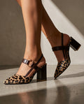 Sinclair Women's Leopard Slingback Heels