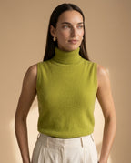 Marenton Women's Turtleneck Sweater Vest