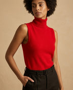 Marenton Women's Turtleneck Sweater Vest