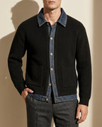 Bruke Men's Warm Wool Button Jacket