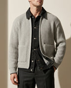 Bruke Men's Warm Wool Button Jacket