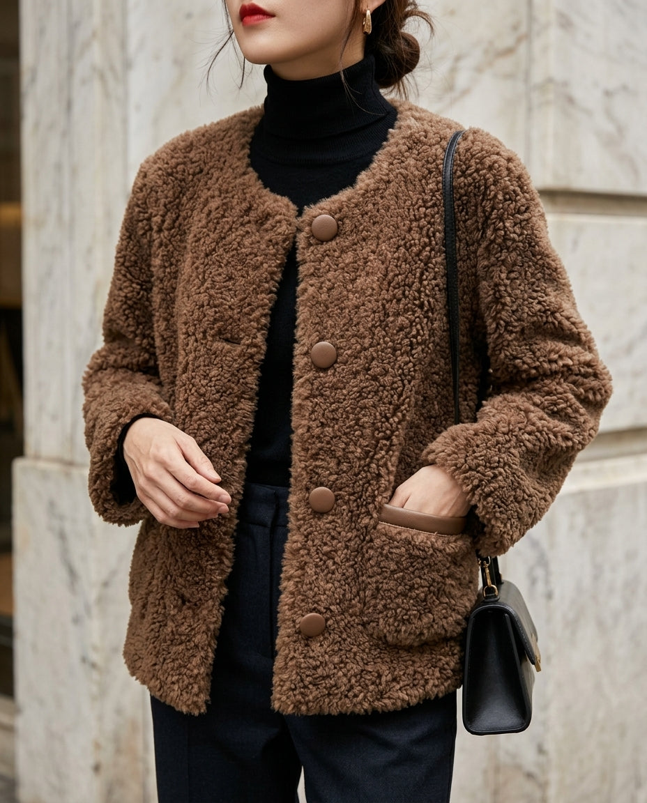 Bellamy Women's Shearling Style Teddy Coat