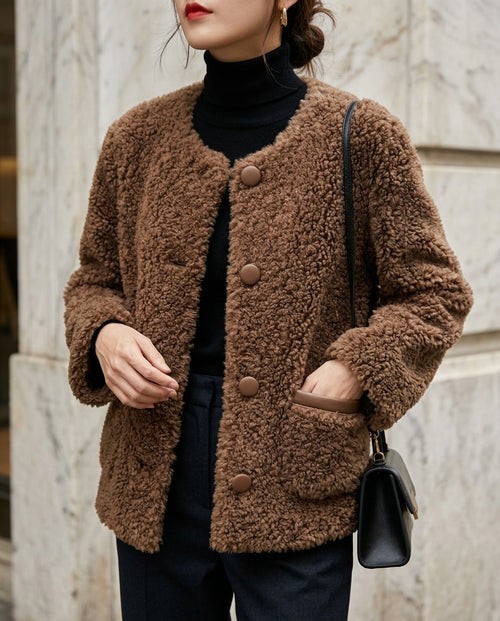 Bellamy Women's Shearling Style Teddy Coat