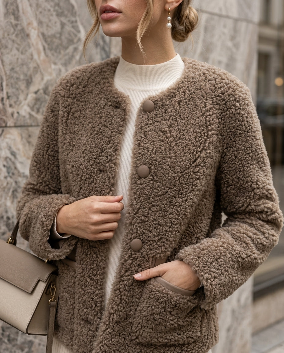 Bellamy Women's Shearling Style Teddy Coat