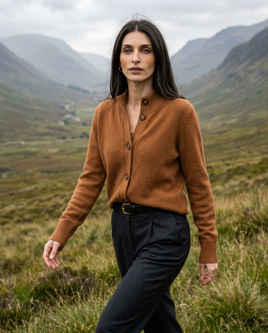 Palmer Women's Wool Cashmere Cardigan