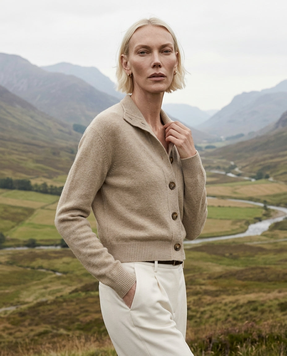 Palmer Women's Wool Cashmere Cardigan