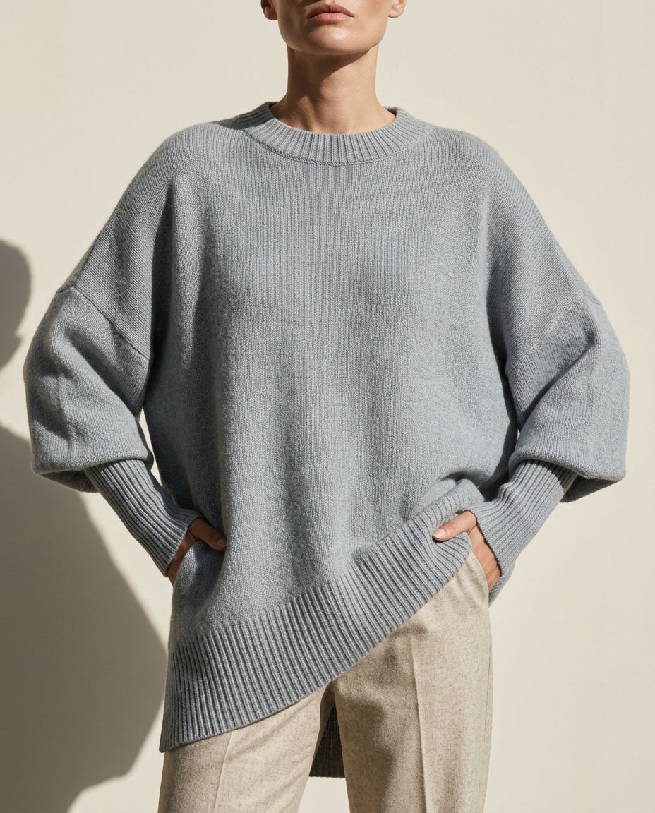 Serena Women's Oversized Asymmetrical Warm Sweater