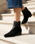 Hadley Women's Suede Pointed Toe Booties