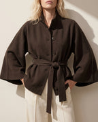 Genevieve Women's Wool Blend Cape Coat