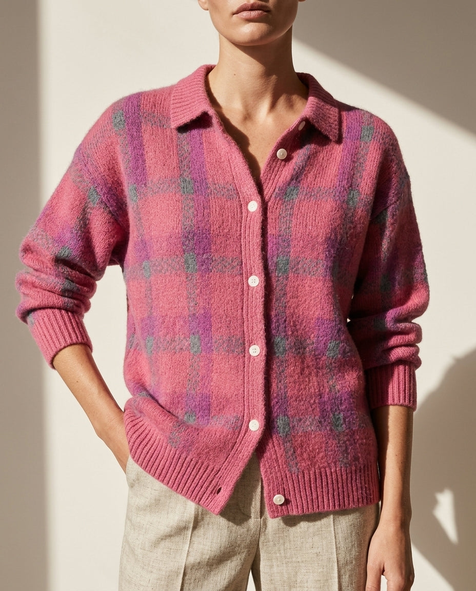 Alise Women's Autumn Cozy Plaid Flannel