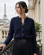 Kensington Women's Cashmere Cable Knit Cardigan