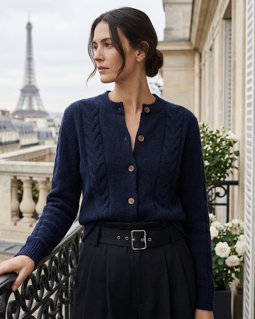 Kensington Women's Cashmere Cable Knit Cardigan