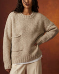 Marlowe Women's Chunky Knit Oversized Sweater