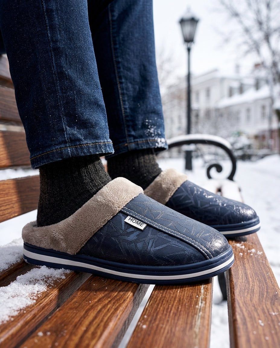 Grayson Men's Fleece Lined Clog Slippers