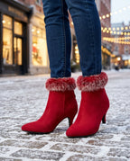 Waverly Women's Fur and Suede Ankle Boots
