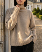 Genevieve Women's Cashmere Turtleneck Sweater