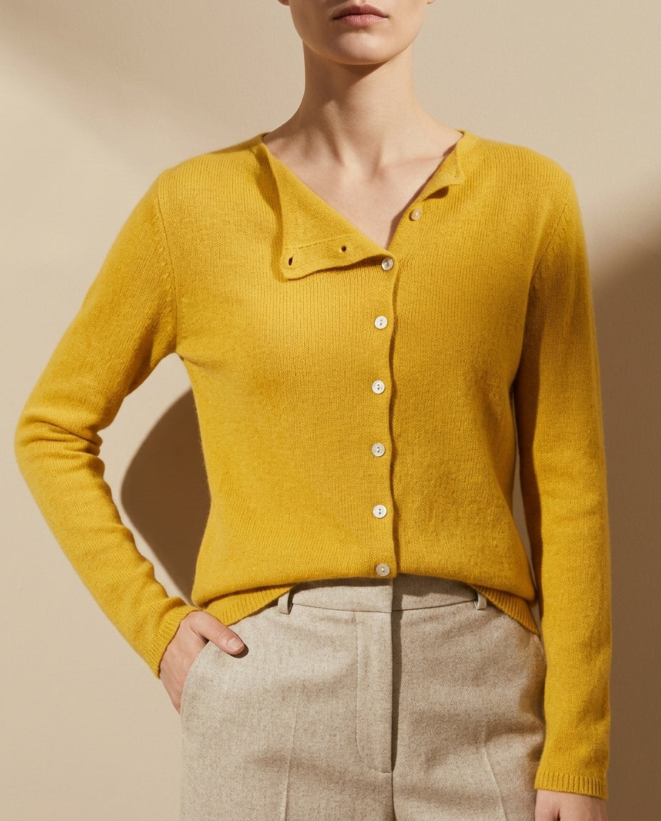 Whitney Women's Knit Asymmetric Cardigan Sweater