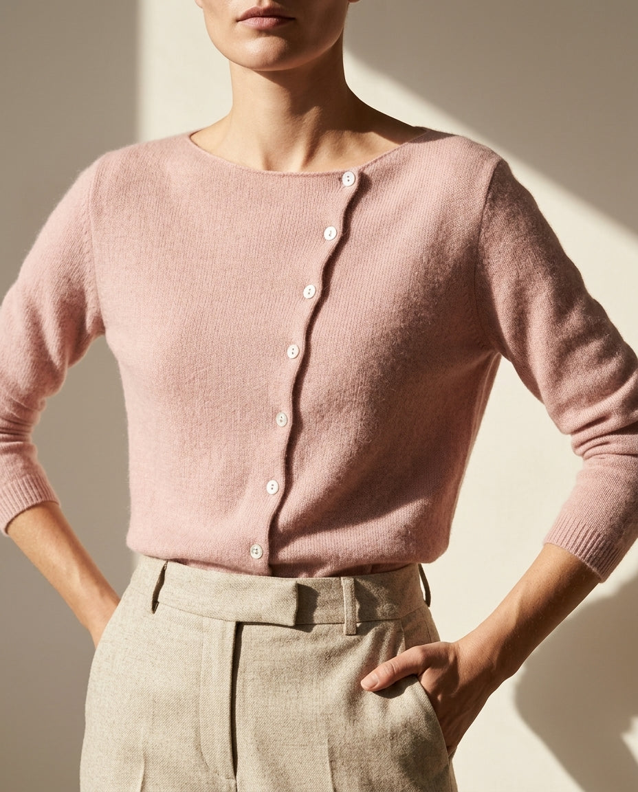 Whitney Women's Knit Asymmetric Cardigan Sweater