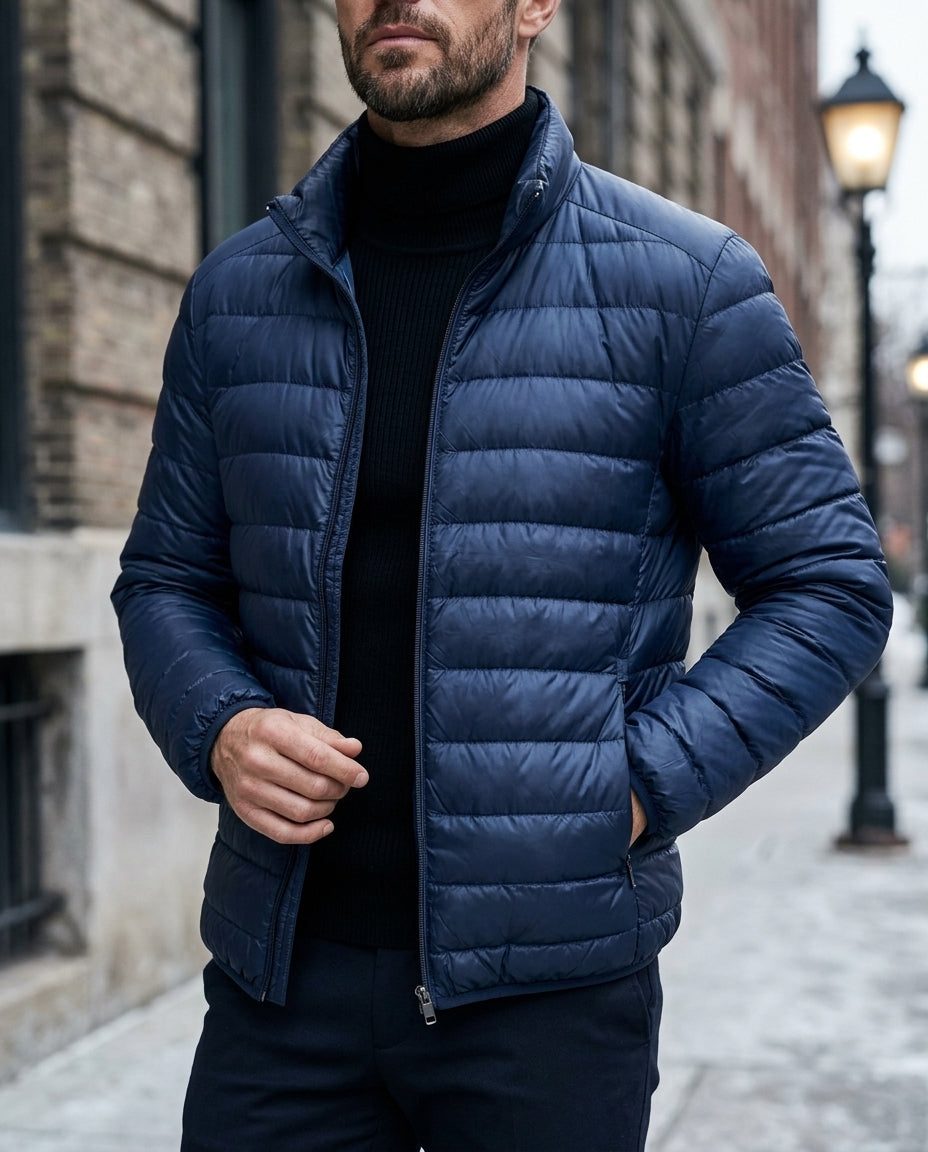 Grayson Men's Lightweight Duck Down Puffer Jacket