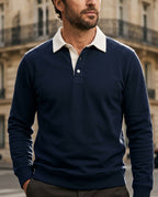 Bennett Men's Cotton Contrast Collar Rugby Polo