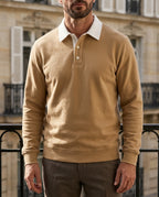 Bennett Men's Cotton Contrast Collar Rugby Polo