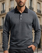 Bennett Men's Cotton Contrast Collar Rugby Polo