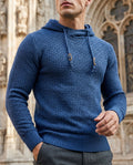 Hollis Men's Basketweave Knit Pullover Hoodie