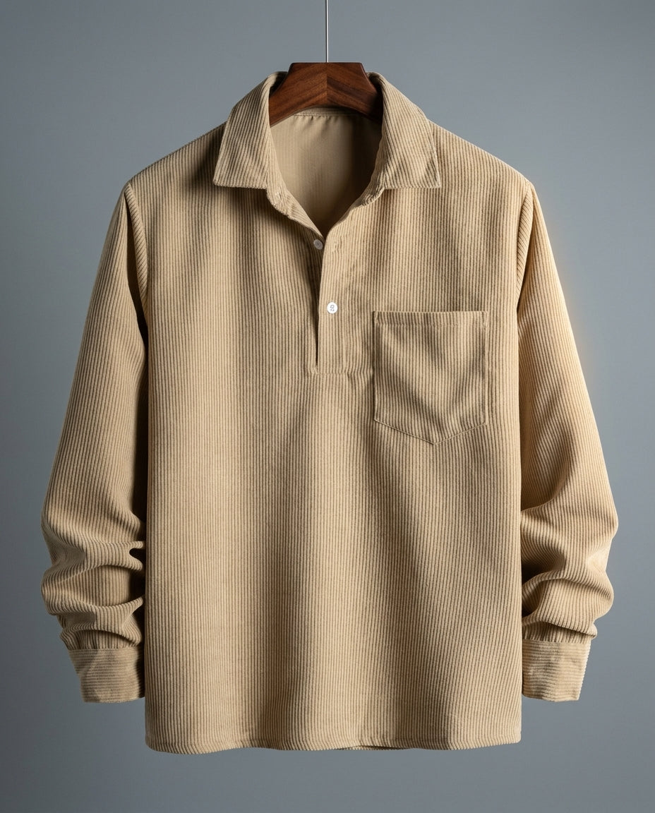 Winslow Men's Corduroy Popover Shirt