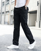 Ashford Men's Cotton Straight Leg Cargo Pants