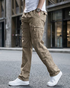 Ashford Men's Cotton Straight Leg Cargo Pants