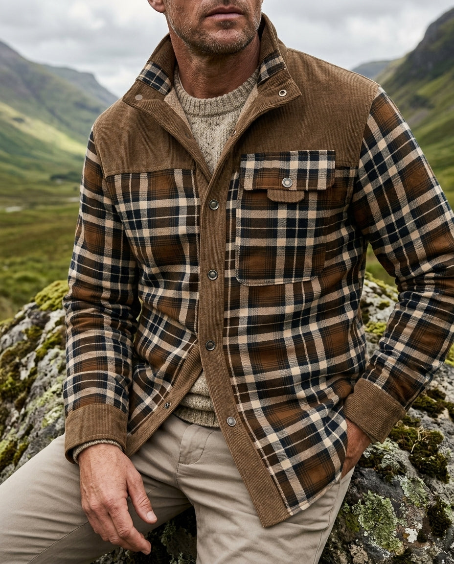 Sterling Men's Fleece Lined Flannel Shirt Jacket