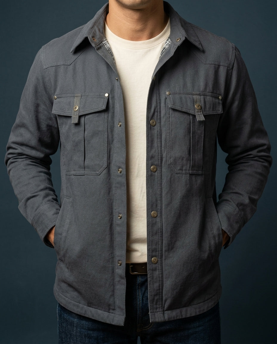 Remington Men's Flannel Lined Utility Shirt Jacket