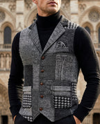 Whitfield Men's Patchwork Tweed Sweater Vest