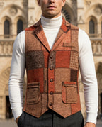 Whitfield Men's Patchwork Tweed Sweater Vest