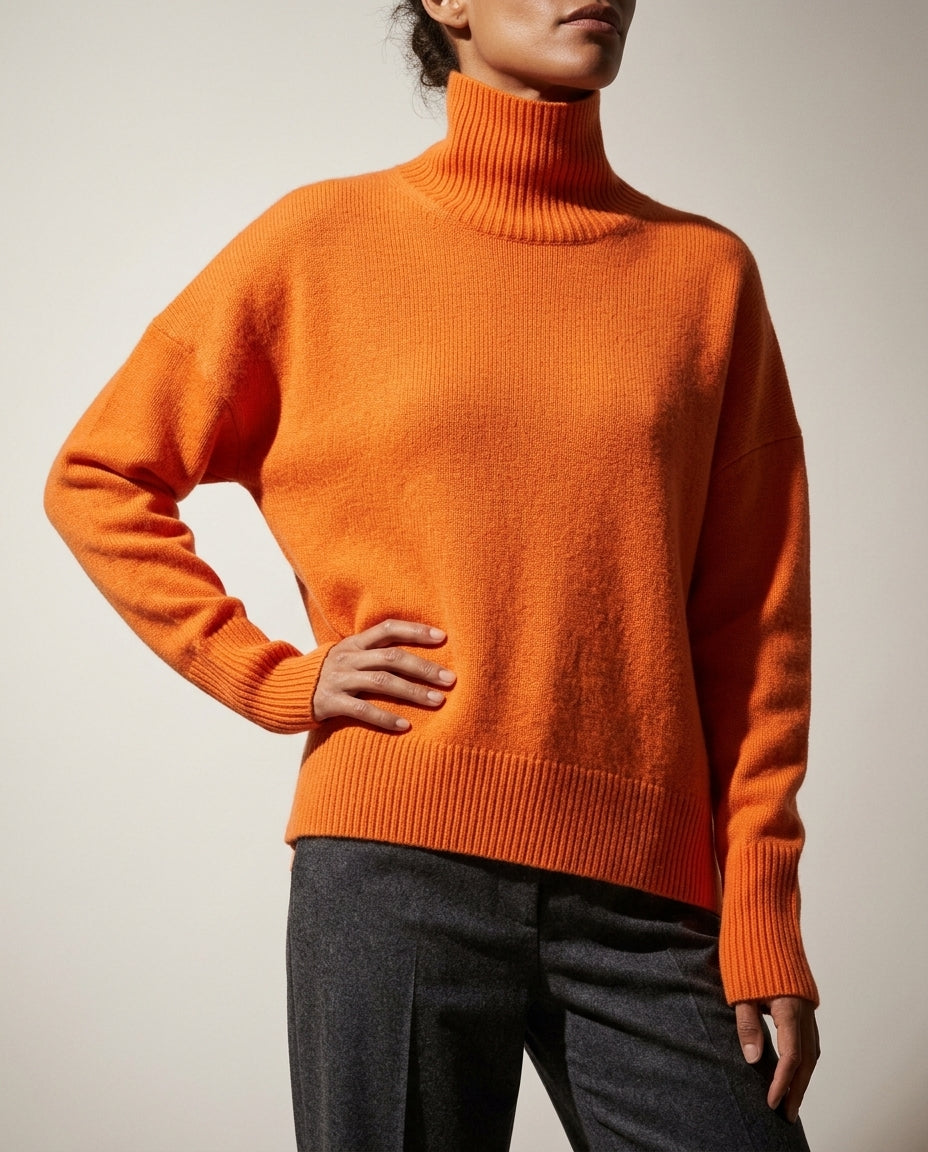 Blakely Women's Oversized Knit Turtleneck Sweater
