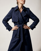 Josephine Women's Belted Double Breasted Trench Coat