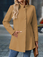 Sofia Women's Button-Front Winter Pea Coat