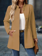 Sofia Women's Button-Front Winter Pea Coat