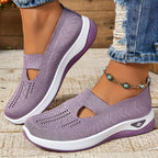 Harlow Women’s Cushioned Knit Slip On Sneakers