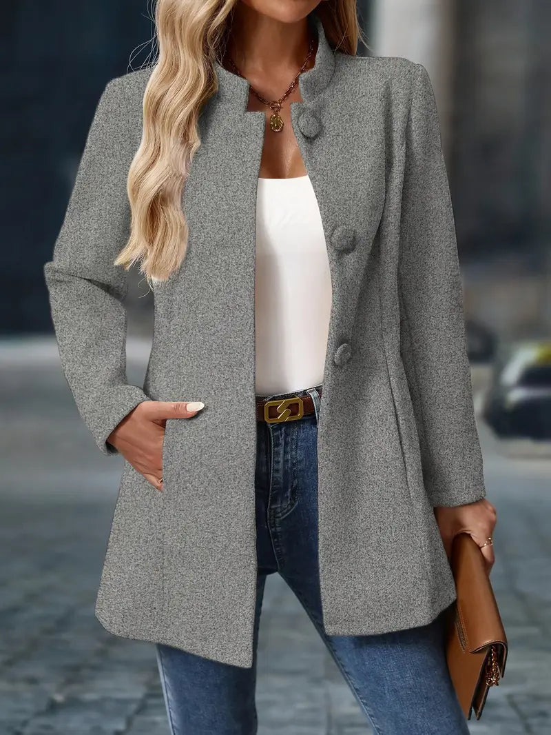Sofia Women's Button-Front Winter Pea Coat
