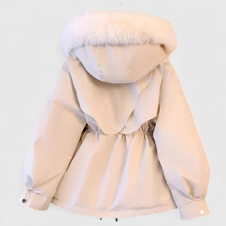 Aya Women's Hooded Winter Parka with Drawstring Waist