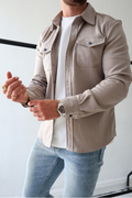 Gilbert Casual Cotton Button Up Shirt Jacket