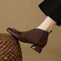 Abigail Women's Two Tone Leather Ankle Booties
